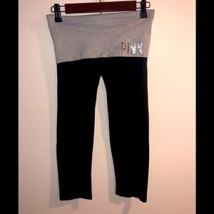 VS Pink Capri Yoga Pants